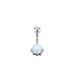 thumbnail image 5 of 10 Unids Anillos de Ombligo para Mujer Acero Quirúrgico Acrílico CZ Tornillo Anillos de Ombligo Mariposa Calavera Corazón Serpiente Anillos de Ombligo Joyería Piercing para el Cuerpo TUNC Sencillez, 5 of 5