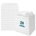 thumbnail image 1 of Juego de toallas de mano UNIMADE, microfibra altamente absorbente, 24 unidades, color blanco, 1 of 7