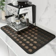 thumbnail image 1 of GFDYREE Coffee Mat Coffee Bar Mat Hide Stain Absorbent Drying Mat with Waterproof Rubber Backing Fit Under Coffee Maker Coffee Machine Coffee Pot Espresso Machine Coffee Bar Accessories-19"x, 1 of 7