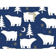Pack of 1, Polar Nights Wrapping Paper 26" x 833', Full Ream Roll for Celebration, Party, Holiday, Birthday and Events, Made in USA