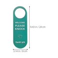 thumbnail image 2 of Do Not Disturb Door Hanger Green PVC Material for Office Door Signs and Rooms, 2 of 5