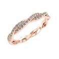 thumbnail image 1 of Natural 1Ct Round Brilliant Cut Diamond Twist Eternity Band Ring 18k Gold F VS1, 1 of 3