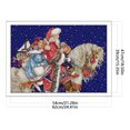 thumbnail image 2 of Hilo de bordar Eco-algodón completo 14CT Impreso Santa Claus Punto de cruz (RA432), 2 of 9