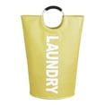 thumbnail image 2 of de Lavandería Grande de Tela Oxford Tela de Almacenamiento Plegable con Bolsa de 115 L Cesto de Lavandería Papelera de Lavandería para Arma amarillo Soledad Cesto de la ropa, 2 of 8