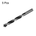 thumbnail image 3 of Uxcell 5pcs Brad Point Drill Bits Dia 11mm/0.4" Carbon Steel Round Shank Drill Woodworking 130mm, 3 of 6
