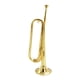thumbnail image 4 of Corneta de caballería,Corneta Trompeta Cuerno de caballería Instrumento de latón,Trompeta de estudiante de latón con boquilla 7C,Instrumento de viento metal para bandas Principiante, 4 of 9