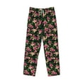 thumbnail image 4 of Xecao Rose Flowers Men's Straight Lounge Pajama Pants: The Ultimate in Comfortable Sleepwear, 4 of 9