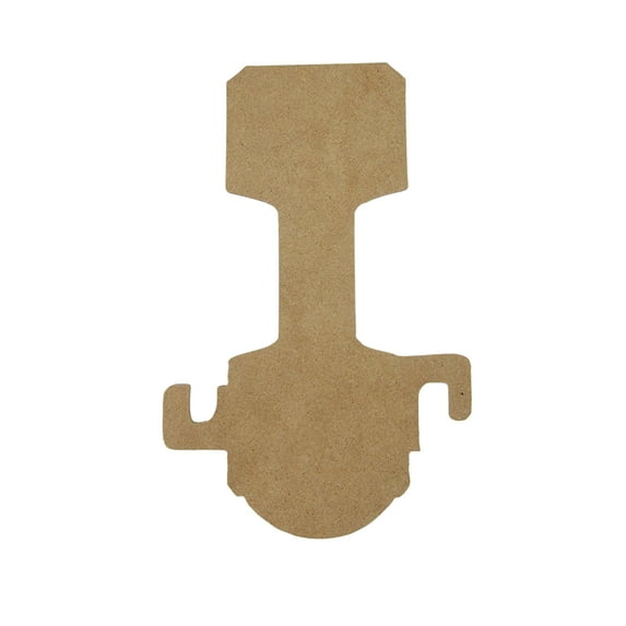 6" Wooden Letter I Unfinished, Train Font, Craft Cutout 1-8" Thick