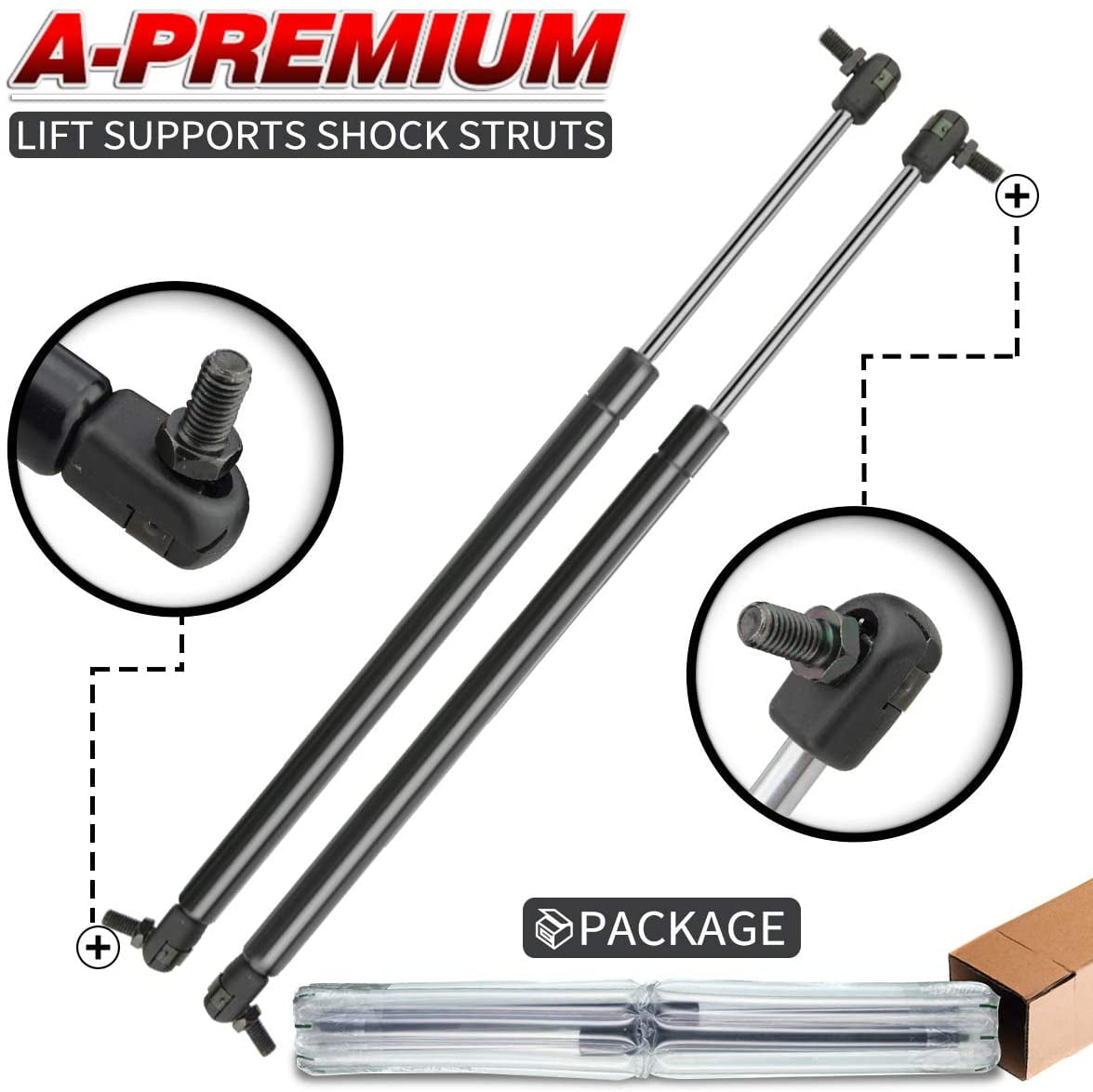 Set of 2 Pack Liftgate glass Lift Supports For Jeep Grand Cherokee 1999-2004