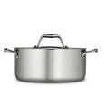 thumbnail image 2 of Tramontina 80116/025DS Gourmet Stainless Steel Induction-Ready Tri-Ply Clad Covered Dutch Oven, 5-Quart, NSF-Certified, Made in Brazil, 2 of 3