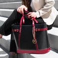 thumbnail image 3 of Bolso Tote McKleinUSA SERAFINA de Cuero con Bolsillo para Tablet Negro, 3 of 9