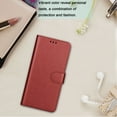 thumbnail image 7 of Njjex for Samsung Galaxy S22 Ultra（6.8"）Wallet Phone Case, Lanyard Flip Card Holder Slot Magnetic PU Leather Purse Kickstand Protective Case, Red, 7 of 7