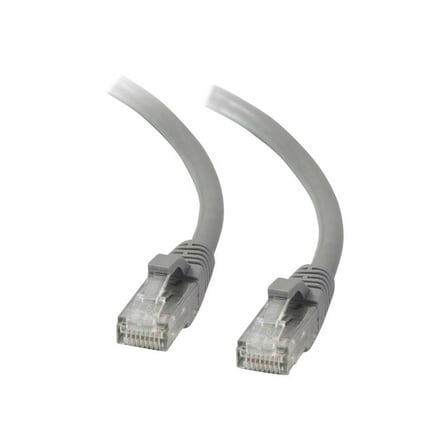 C2G Cat5e Booted Unshielded (UTP) Network Patch Cable - Patch cable - RJ-45 (M) to RJ-45 (M) - 16.4 ft - UTP - CAT 5e - molded, snagless, stranded - gray