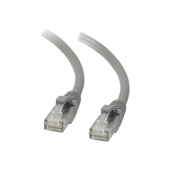 C2G Cat5e Booted Unshielded (UTP) Network Patch Cable - Patch cable - RJ-45 (M) to RJ-45 (M) - 16.4 ft - UTP - CAT 5e - molded, snagless, stranded - gray
