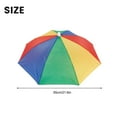 thumbnail image 6 of Folding Umbrella Hat Overhead Fishing Umbrella Hat, Great for Fishing, Hiking A, 6 of 9