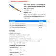 thumbnail image 2 of Rear Shock Absorber - Compatible with 2001 - 2006 Chevy Silverado 3500 2002 2003 2004 2005, 2 of 2