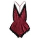 thumbnail image 1 of Gibobby Conjunto de lencería de encaje Sexy sin Lencería de Encaje para Mujer Anillo de Pijama Sexy Sexy Lencería Íntimos de una Pieza Plus Size Mujeres lencería(Rojo, M), 1 of 5