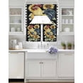 thumbnail image 4 of Vintage Sunflower Rooster Kitchen Curtains Sets 36 Inch Length with Valance, Pastoral Watercolor Buffalo Swag Valances and Tiers Curtain Set Drapes Swag Curtains for Living Room, Bathroom, Bedroom, 4 of 6