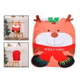 thumbnail image 3 of GROWTH TANK Decorative Christmas Chair Cover Slipcover Reusable Decor Lovely Design Backrest Elk, 3 of 9