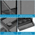 thumbnail image 6 of Marbrasse Mesh Pen Holder for Desk, Desk Organizer with Drawer, Multi-Functional Pencil Organizer, Accessories for Office Art Supplies (Black), 6 of 6