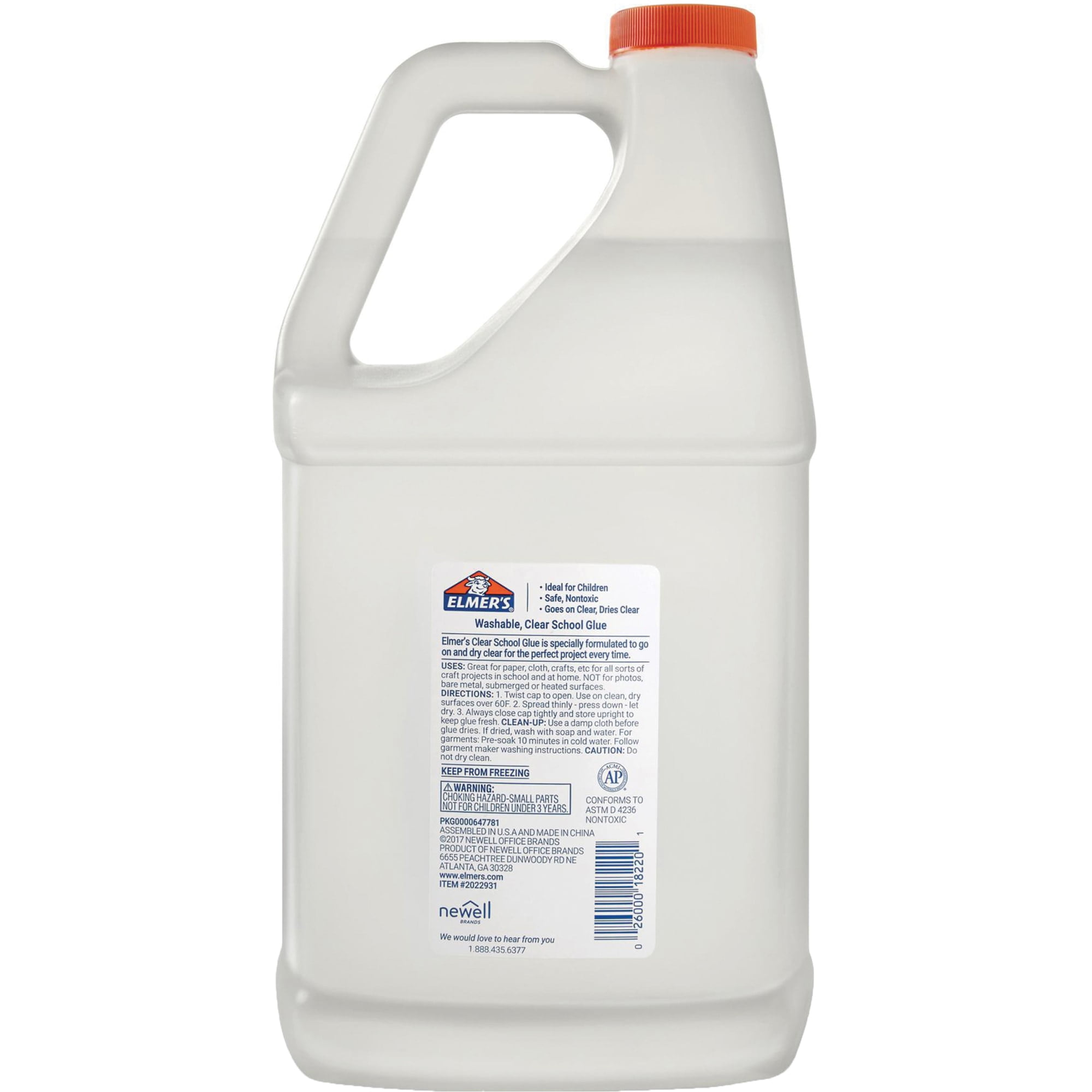 Elmer`s Clear Glue Washable Safe / Nontoxic 1 gal(3.78L)