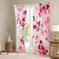 thumbnail image 3 of Manfei Dreamy Butterfly Child Curtains Pack of 2 (42x84 Each), Pink Cherry Blossoms Curtains Blackout, Romantic Anniversary Bedroom Curtains, Curtains Blackout Room Decor, 3 of 6