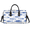 Blue, variant on Herdesigns Nautical Fish Sports Travel Duffle Bag for Men Women, Gym Bag Waterproof Lightweight Weekend Carry On Tote, Retro Sea Fishing
