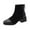 Black, variant on HBFAGFB Womens Ankle Boots Fashion Round Toe Fall Shoes Lightweight Comfortable Booties Brown Size 39
