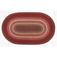 thumbnail image 2 of Earth Rugs C-789 Oval Taupe/Chestnut/Chili Pepper Braided Rug, 2 of 2