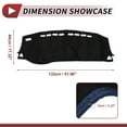 thumbnail image 4 of Unique Bargains Dashboard Dash Cover for Nissan-Kicks 2017-2020 Interior Dashboard Mat Suede Silicone Blue, 4 of 6