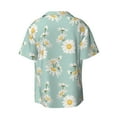 thumbnail image 7 of Kdxio Men's Hawaiian Shirt for Men Short Sleeve Shirt Floral Daisy Summer Casual Holiday Beach Button Down T-Shirts, 7 of 7