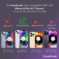thumbnail image 6 of CASEFREAK Clear Silicone Case for iPhone 14 Plus (6.7") with Magnetic Ring MagSafe Compatible, 6 of 6