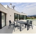 thumbnail image 4 of Luxury Commercial Living 55" Gray Wickerlook Rectangular Patio Dining Table, 4 of 8
