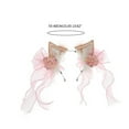 thumbnail image 3 of Plush Ear Headband with Flower&Bowknot Chinese Headband for Movie Enthusiasts Adult Carnival Headpiece, 3 of 8