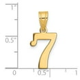 thumbnail image 3 of Auriga Fine Jewelry 14K Yellow Gold Polished Number 7 Pendant for Women (L-16.85 mm,W-10.95 mm), 3 of 4
