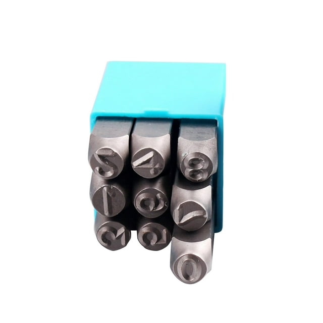 High Hardness Steel Number Ball Pein Hammer Hand Punch Metal Stamp Set for Mold Jewel Making Die
