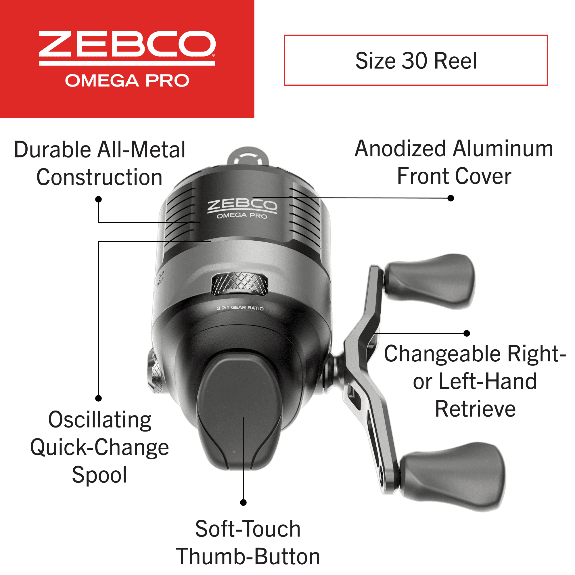 Zebco Throttle 30SZ Spin Reel - 21-41513