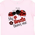 thumbnail image 4 of Inktastic My Uncle Loves Me with Cute Ladybugs Boys or Girls Baby T-Shirt, 4 of 5
