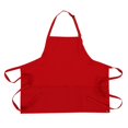 thumbnail image 4 of Delantal Unisex Chef Works con Tres Bolsillos Rojo Talla Única, 4 of 7