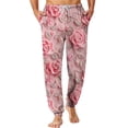 thumbnail image 2 of Iaqnaocc valentines pajama pants for men Soft Cute Love Heart Print PJ Bottoms with pockets Lounge Elastic Waist Pajamas Pants Lightweight Spring Summer Sleep Bottoms Watermelon Red XL, 2 of 7