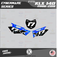 thumbnail image 3 of Kalair GFX Graphics Kit for Kawasaki KLX140 (2008-2018) Cyberware Series, 3 of 5