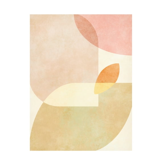 Trademark Fine Art Ana Rut Bre Aqua Shapes 4 Canvas Wall Art