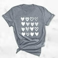 thumbnail image 2 of WREESH Women's Trendy Summer Tops Cute Letter Print Short Sleeve Round Neck T-Shirts Gray, 2 of 5