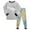 b73-Grey, variant on KPOPLK Toddler Boy Clothes Fall Waffle Striped Embroidered T-Shirt Short Set Kids Outfit 6 12 18 Months 2T 3T 4T 5T(3-4 Years,Light Green)