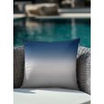 thumbnail image 4 of 1 Pack Outdoor Throw Pillow, Navy Blue Gray Ombre Waterproof Pillow with Insert Included, Modern Gradient Abstract Art Decorative Accent Cushion Sofa Pillows for Patio Porch, 18 x 18 In, 4 of 8