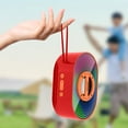 thumbnail image 7 of Portable Bluetooth Speakers Wireless,Small Bluetooth Speaker with Lights and Lanyard Atmospheric Mirror Mini Luminous Desktop Subwoofer Small Speaker,Gifts for Women Men,Teens for Christmas, 7 of 7