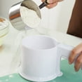 thumbnail image 5 of Handheld Cup Strainer Fine Sieve Flour Sieve Baking Tool PP With Bottom Lid, 5 of 5