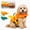 Orange-Yellow, variant on Lethargic Dog Life Jacket with Chin Float Support & Rescue Handle, Adjustable Pet Swimming Vest for Dogs Pool Beach Water Activities