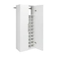 thumbnail image 2 of Prepac HangUps Shoe Storage Cabinet, White, 2 of 8