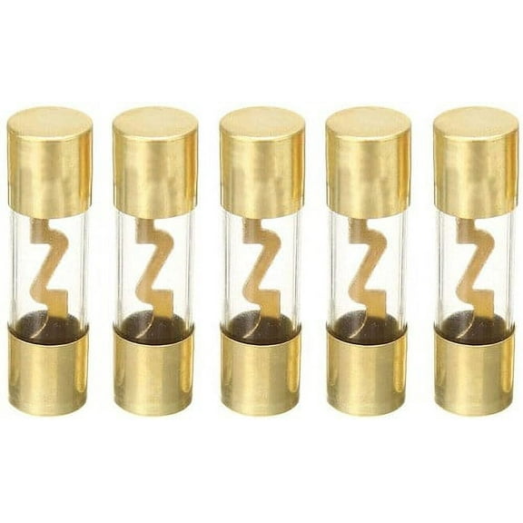 IMC Audio AGU Fuse 30 Amp Car Audio Power Glass Tube Gold Plated Radio Amplifier 5 Pack